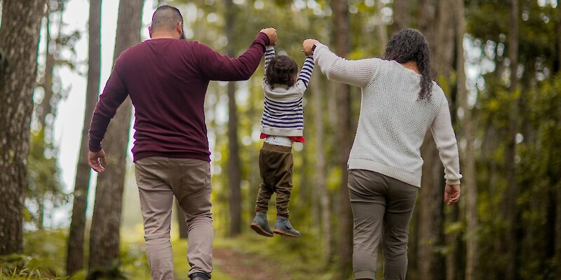 family holding hands